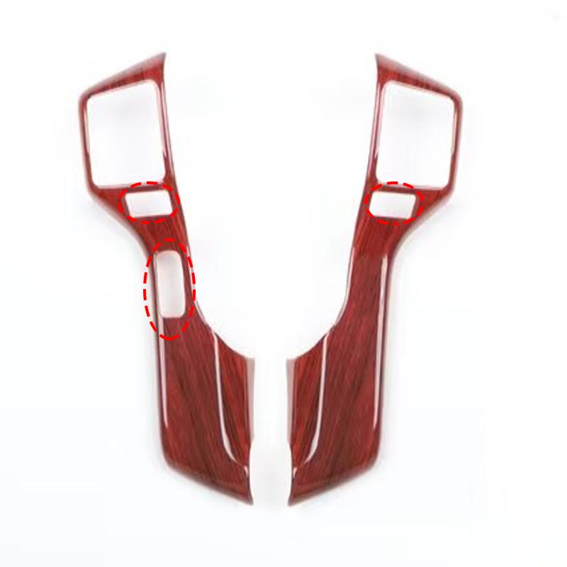 For TOYOTA 4Runner 4 Runner 2010-  CarbonFiber Steering Wheel Trim Direction Control Button Frame Cover Styling Accessories