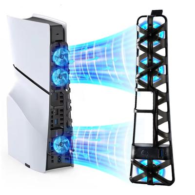 Cooling Fan with LED Light for Playstation 5 Slim Disc and Digital Editions Cooling System Cooler Base For PS5 Slim Accessories