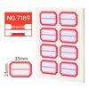 Deli Red Border Self-Adhesive Label Stickers