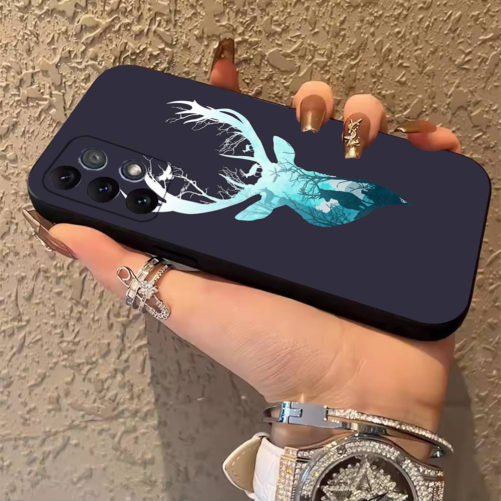 

Deer Hunting Camo Phone Case For Samsung Galaxy A13,A21s,A22,A31,A32,A52,A53,A71,A80,A91 Soft Black Shell SamsungA70