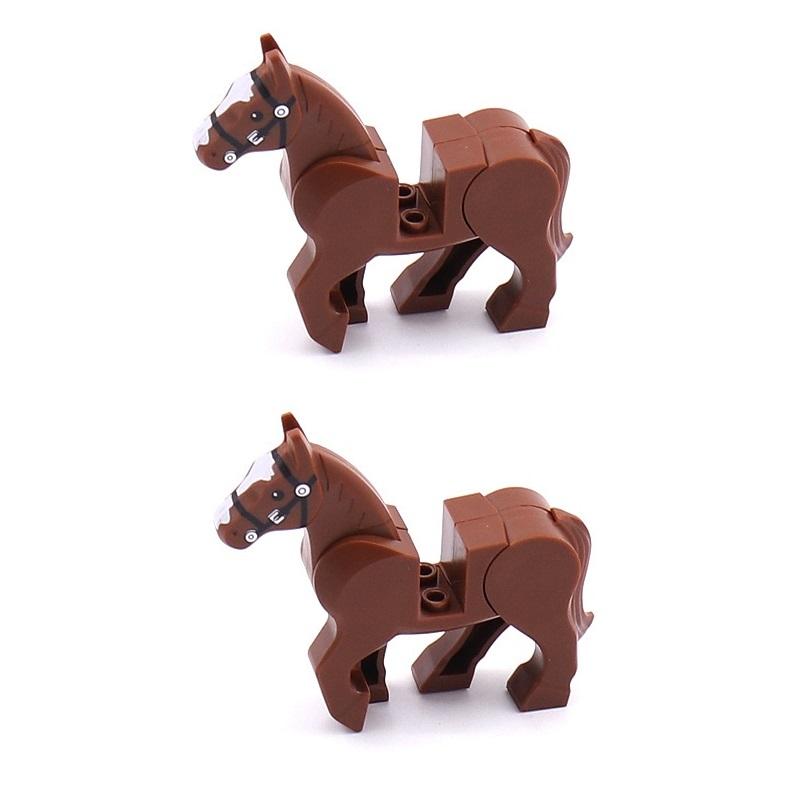 MOC Mittelalter Ritter Pferd MiniFiguren Bausteine Steine Spielzeug Geschenk