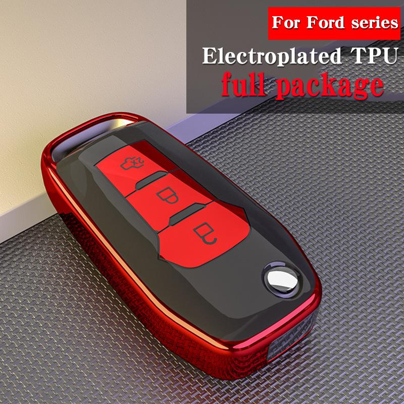 Hight Quality PC+TPU Key Case Protective Shell Cover for Ford F-150 Eage C-MAX Mondeo Ecosport Expedition Focus Fiesta Car Key H