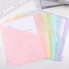Plastic Loose Leaf File Organizers Durable Tab Dividers Lightweight Binder Dividers  For School