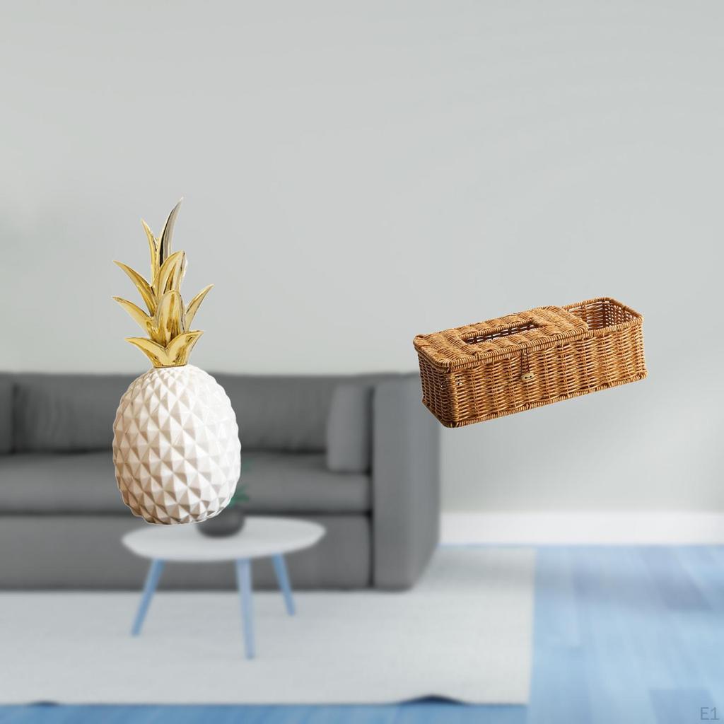 Pineapple Decorative Storage Box Sculpture for Bedroom Kitchen Tabletop with Remote Control And