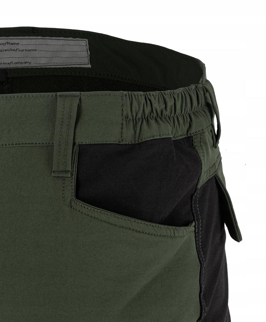 Stretch Elastic Slim Fit Work Trousers Green-Black Lahti P 1 Pc