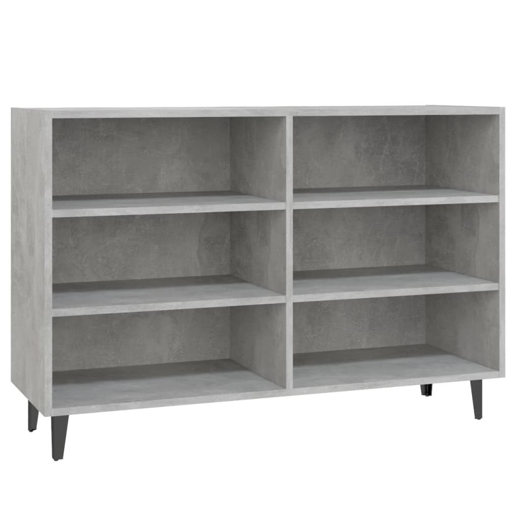 Vidaxl Szafka, Szarość Betonu, 103,5X35X70 Cm, Materiał Drewnopochodny