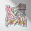 53cm Dot Animals Square Scarf Woman New Design Silk Scarf Women Bandana Luxury Headband Hijab Foulard Neckerchief