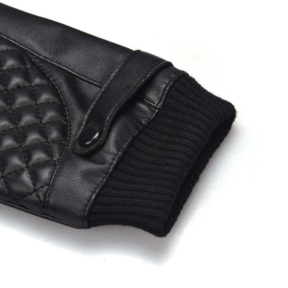 

Men Thermal Winter Motorcycle Sports Leather Screen Gloves