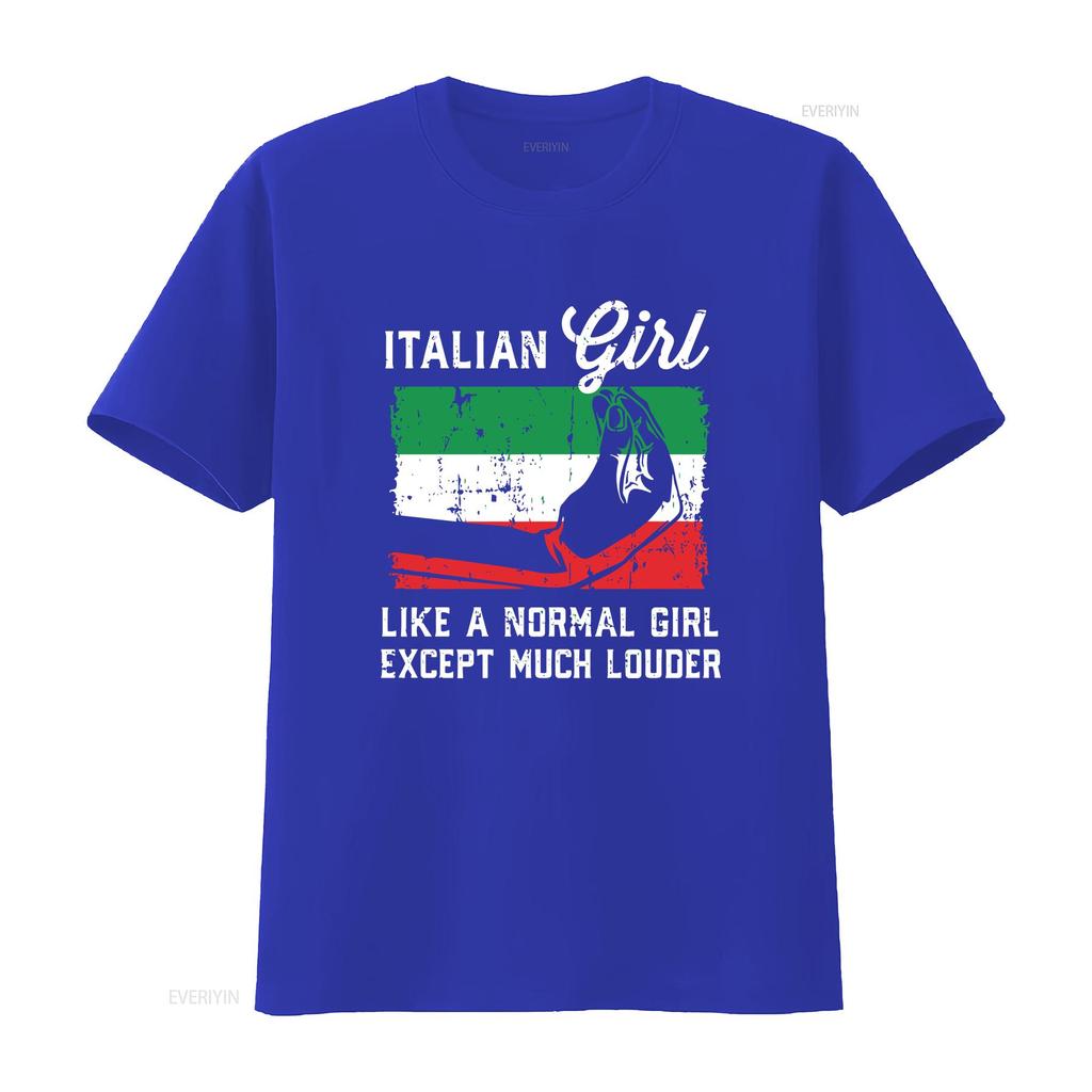 Italian Girl T Shirt Loud Italy Flag ArT vintage Washed graphic Stylish Unisex designer clothes Casual Top For Everyday Wear