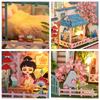 Mini model house set, 3D puzzle, DIY handmade cottage, perfect gift for teenagers and adults for holiday celebrations