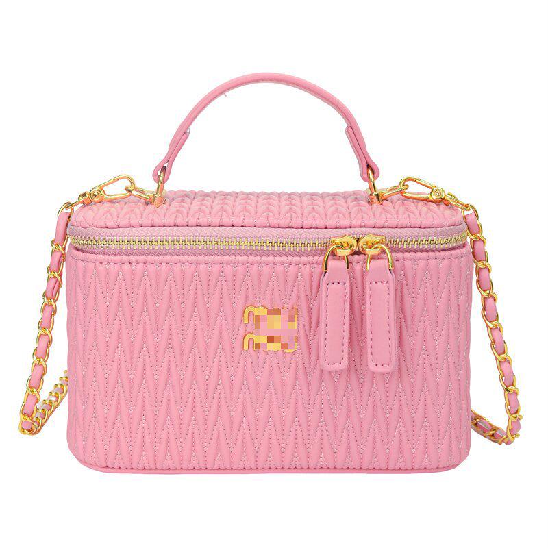

Летняя женская роскошная сумка-бокс кроссбоди в стиле парфюма 2025 One size розовый