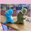 Plush Dinosaur Keychain In Blue And Green Perfect For Girls Cute Gift Idea