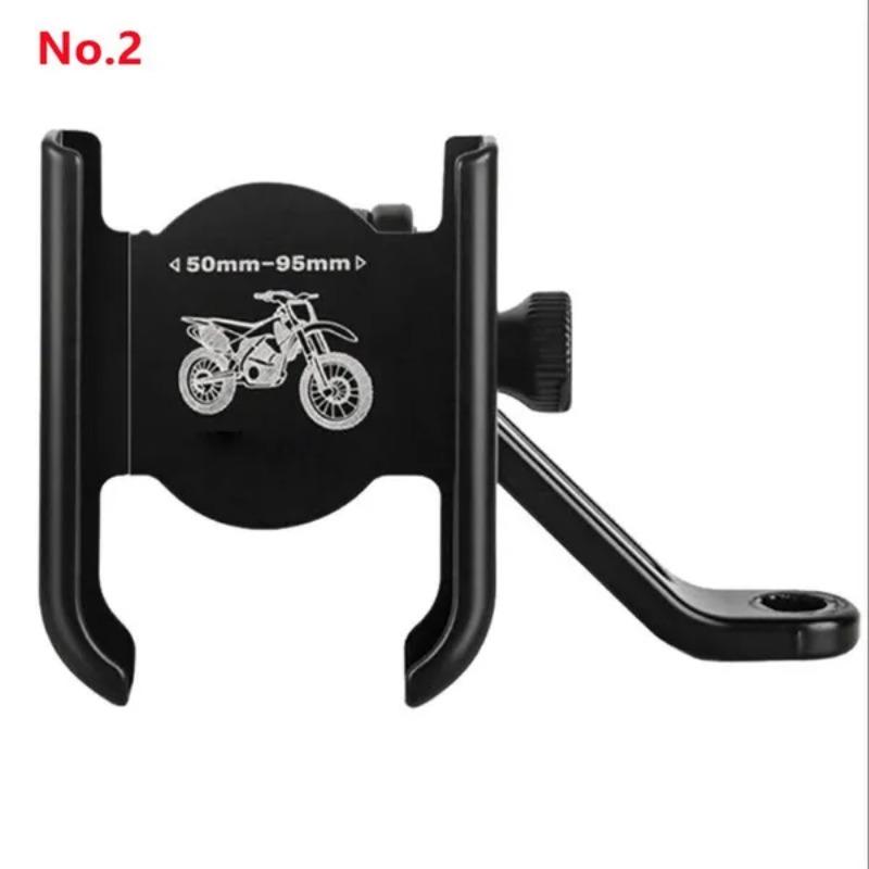 Aluminum Alloy Motorcycle Bike Phone Holder Bicycle Handlebar Moto Rearview Mirror Mobile Phone GPS Support Bracket