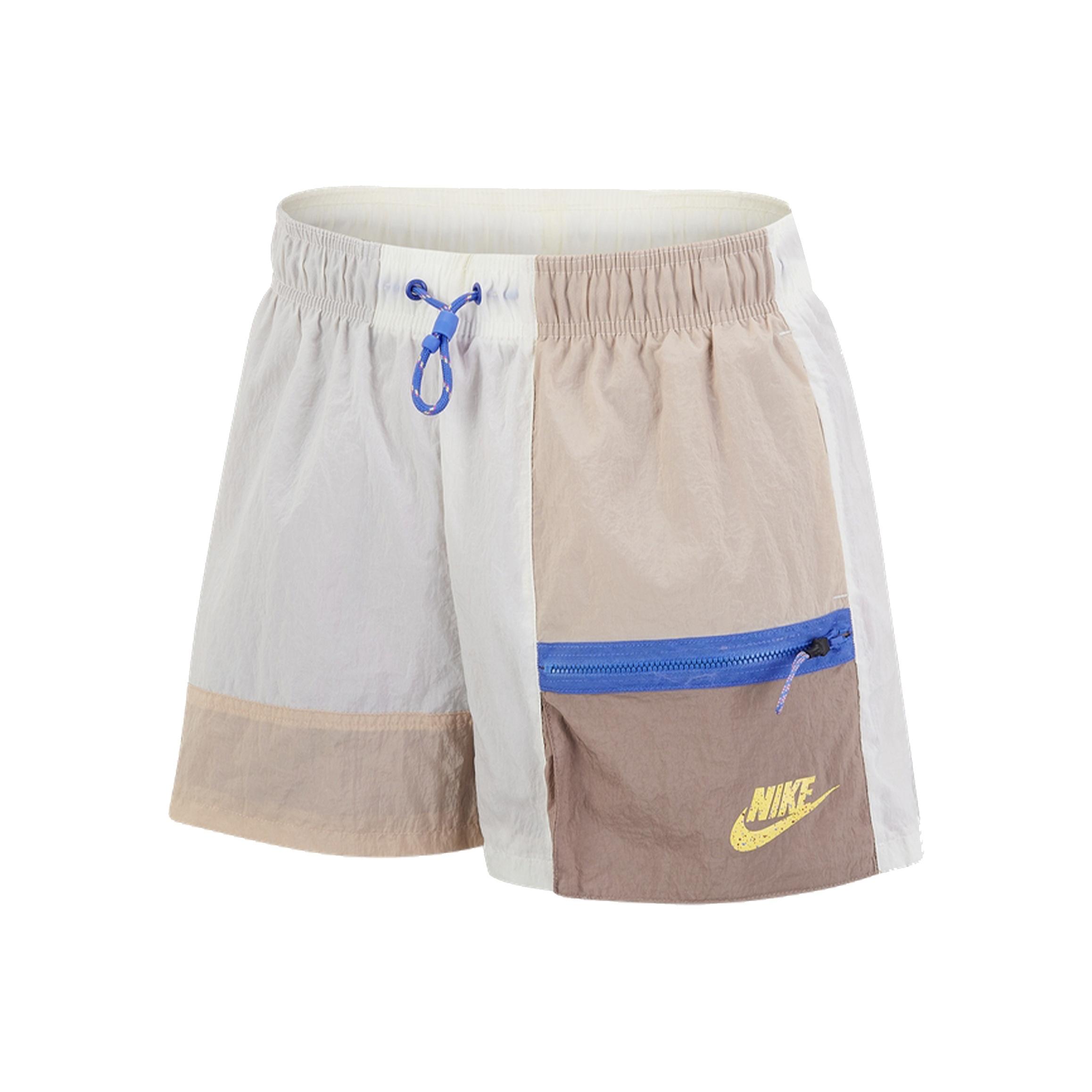 Nike Повседневные спортивные шорты Color Block Женские шорты Хаки DD2076-110 XS