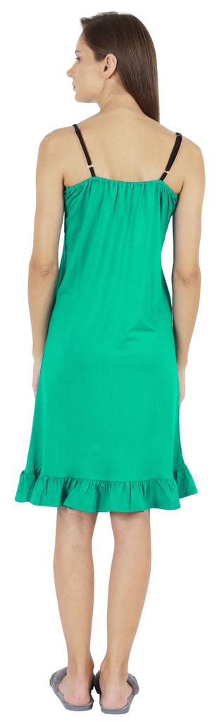 Inkmeso Solid Women  s Spaghetti Strap Nightwear Sleeveless Chemise