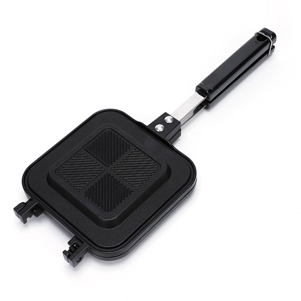 Sandwich Pan Double Sided Anti Stick Aluminum Alloy Sandwich Frying Pan for Kitchen Cooking Tool