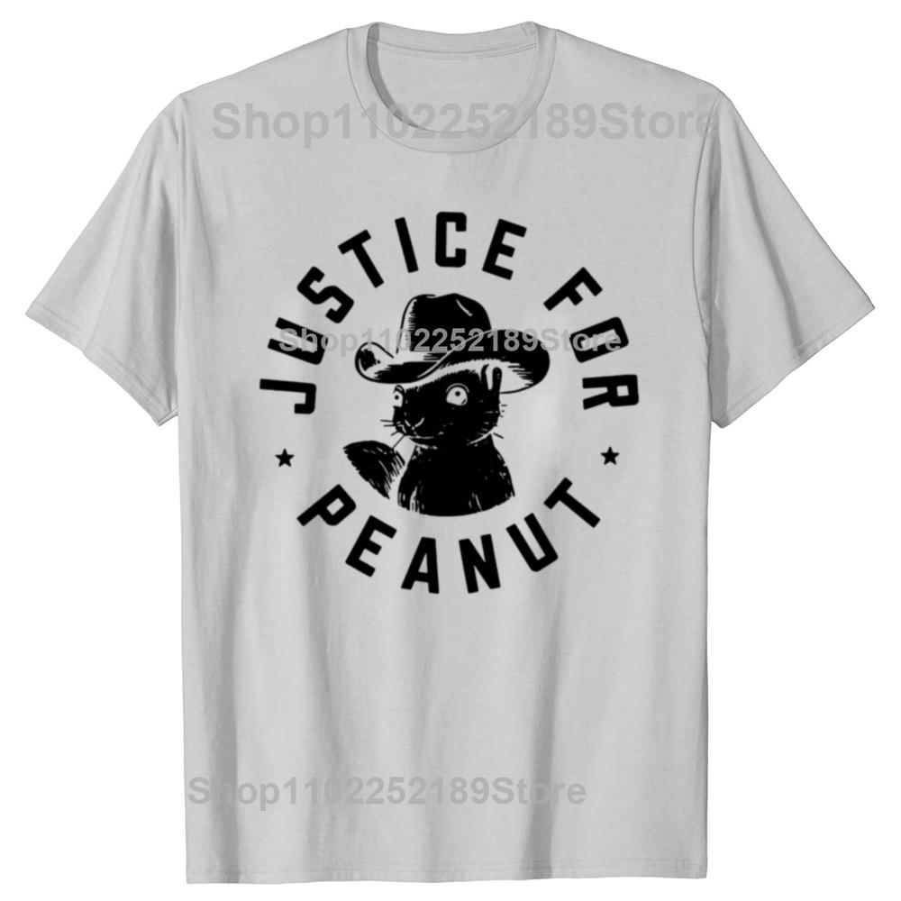 Spravedlnost pro veverku Peanut Tričko Dárek pro fanoušky P'Nut Grafické Krátký rukáv 100% Bavlna Měkké Unisex O-výstřih Trička EU Velikost