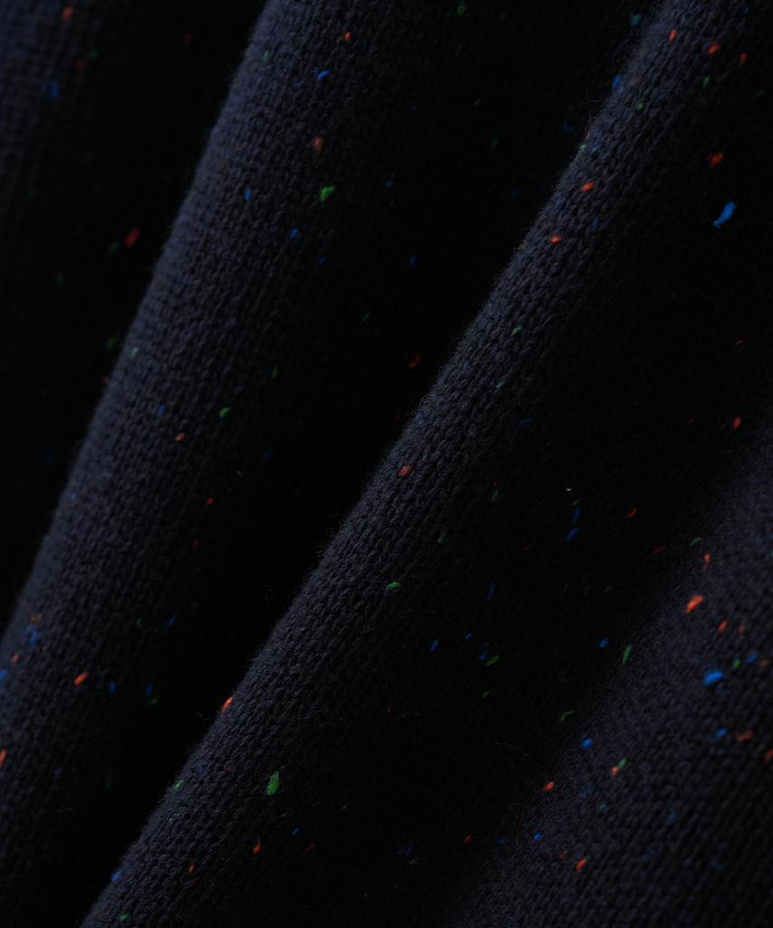 BLOND9 Mixed Yarn Round Knit_Navy