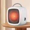Mini Desktop Heater Fall Proof with Handle Desktop Fan Heater Portable Heating Warm Air Blower Power Failure Protection for Home