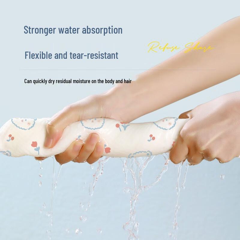 Luzhiyuan Disposable Printed Travel Bath Towels - 10 Pack