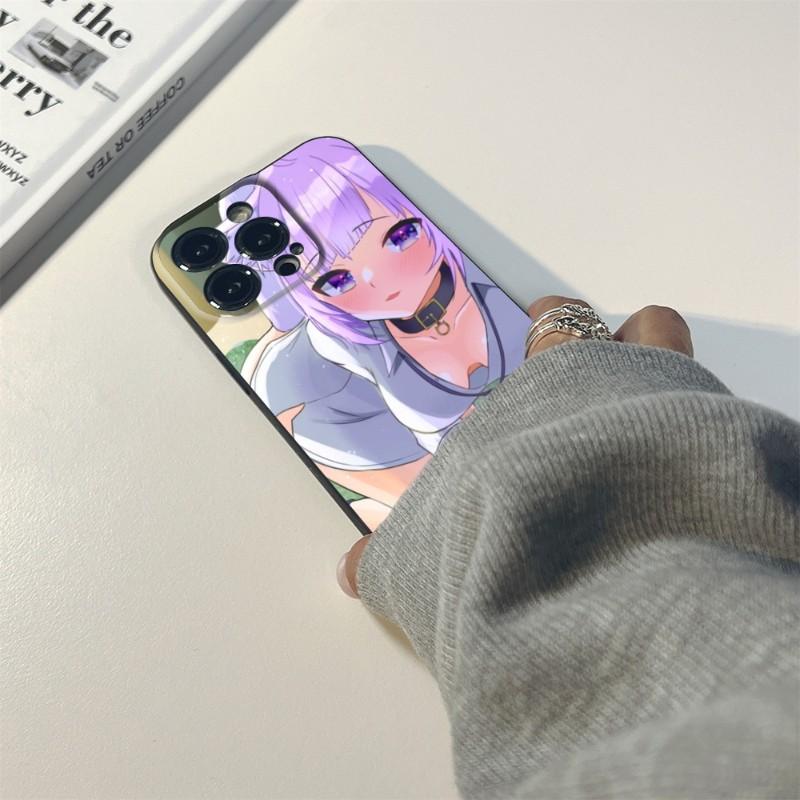 Nekomata Okayu HOLOLIVE Phone Case FOR IPhone 14 13 11 12 Pro 8 7 Plus X 13 Pro MAX XR XS MINI SE 2020 Black Covers