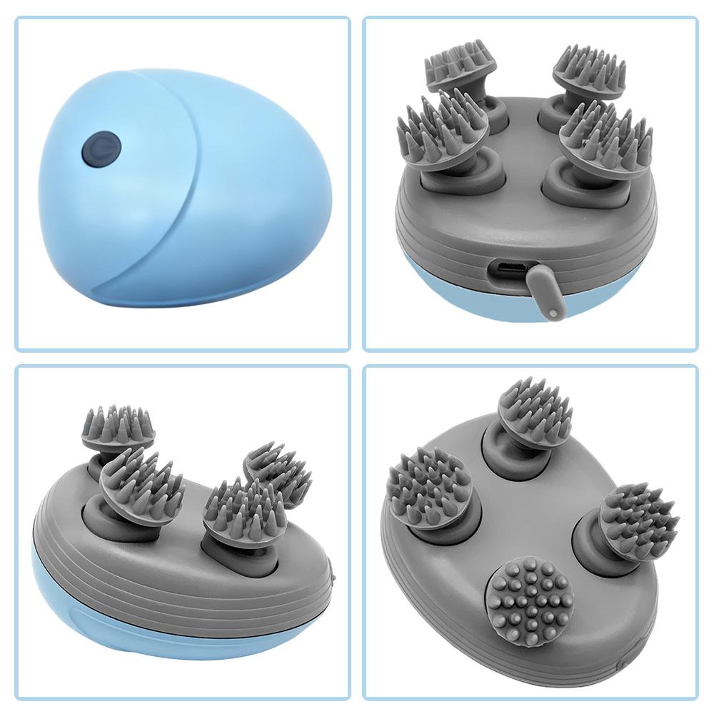 Electric Scalp Head Massager Kneading Vibrating Device Health Care Shoulder Neck Leg Arm Deep Tissue Massage Cat Pet Massager