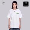 CHOCOOLATE Unisex 3D Letter Loose Fit Cotton T-Shirt