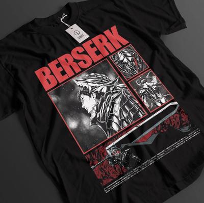 Berserk Shirt Guts Tshirt Casca T-Shirt Griffith Top Warrior Anime Unisex Tee