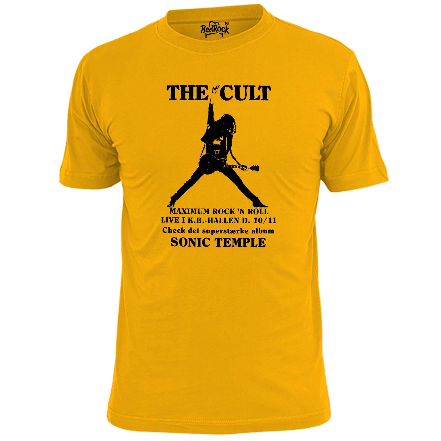 Mens The Cult Sonic Temple Gig Poster Rock Music T shirt M