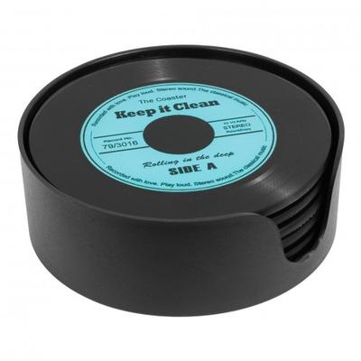 Harvey Makin Glass Vinyl Record Coasters (Pack of 6)