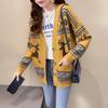 Women Fashion Sweater Jackets Deer Christmas Long Knit Coat Oversized Knit Sweater and Cardigans