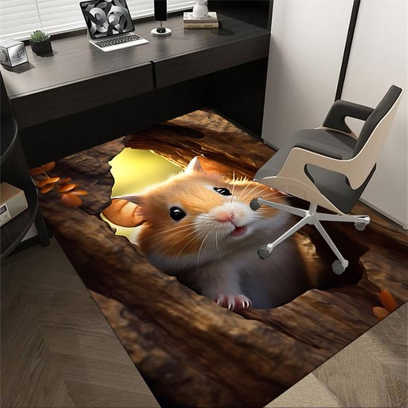 1PC Tree Hollow Carpet Ultra Soft, Thick & Absorbent, Non Slip Machine Washable Mat for Entryway