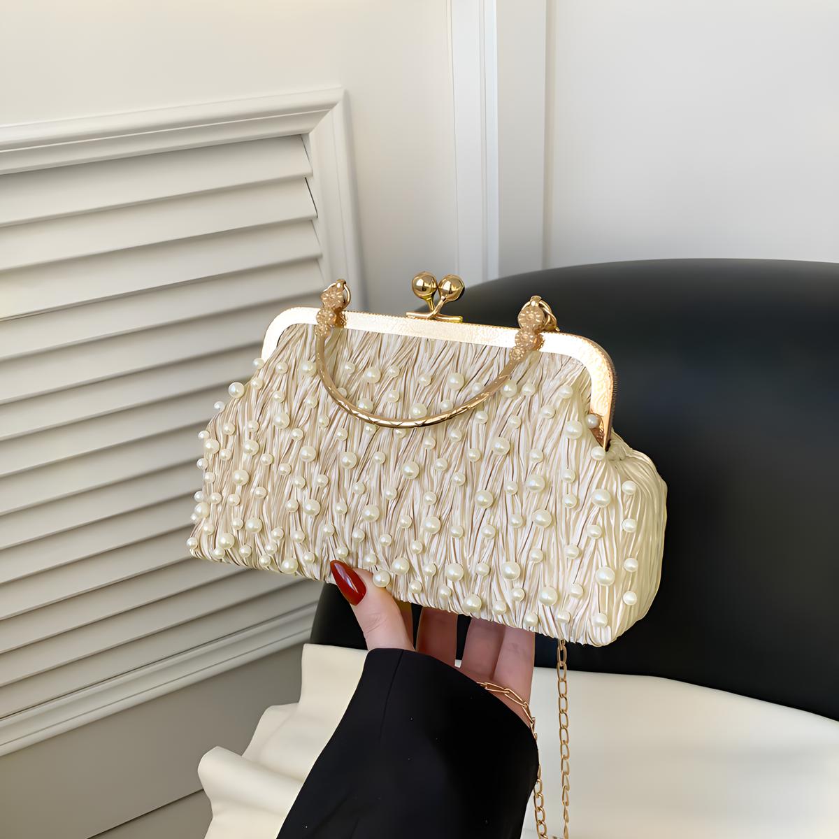

Pearl Clutch Purses for Women Evening Handbag Wedding Bridal Crossbody Bag for Women Prom Wedding Party Clutch хакі