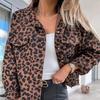 Spring Leopard Denim Coat for Women Fashionable and Trendy European and American Style Female Jacket Plus Size