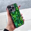 Summer Plants Green Leaf Plating Phone Case For Xiaomi Poco X5 X6 X7 X8 Pro Max F8 Ultra F7 M8 M7 M5S Redmi 15C 15 14C 13C 13 X3