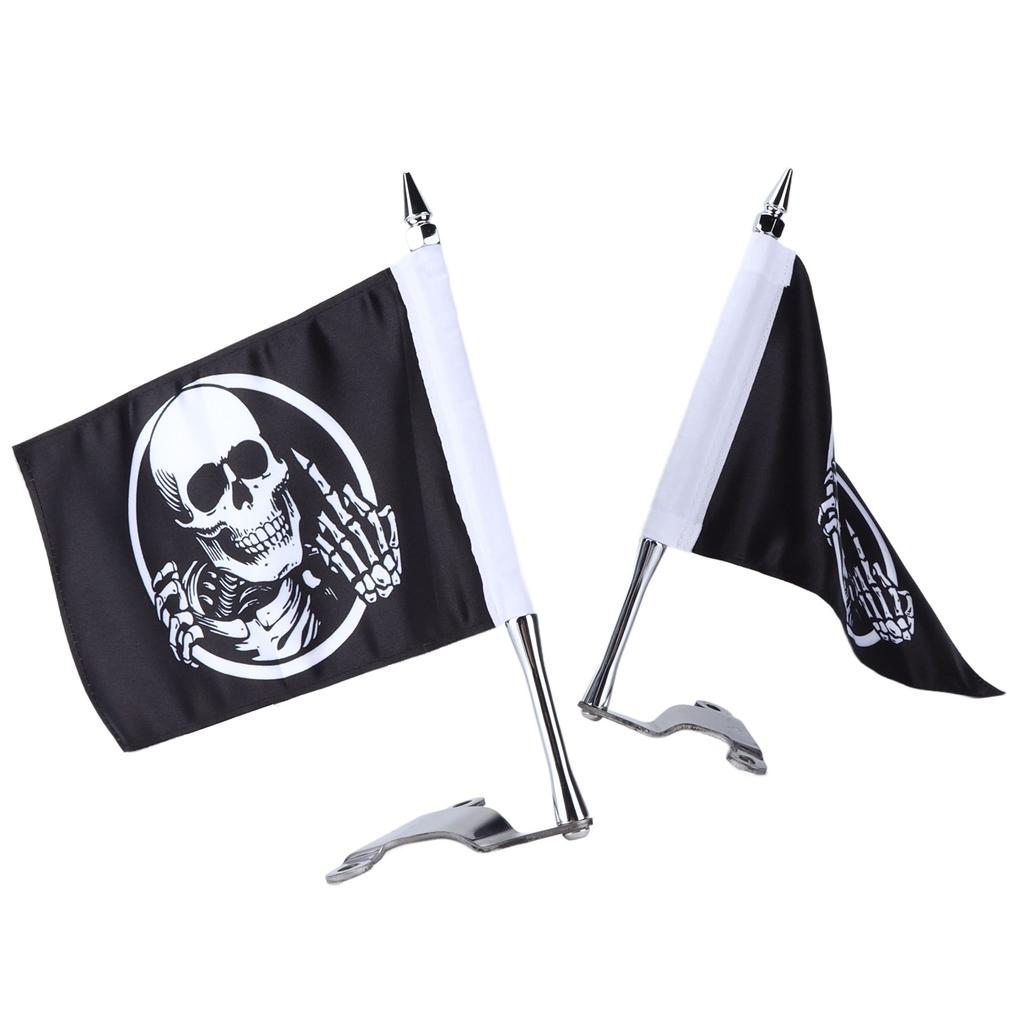 Kit de Montagem de Mastro de Bandeira para Tampa do Porta-Malas com Bandeira de Caveira L R Substituição para Gold Wing Tour DCT 2018?2020