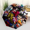 1pc Dragon Ball Z Characters Automatic Opening Folding Umbrella 3-Fold Design with 8-Bone Iron Frame Outdoor for Fans, Travelers, Everyday Use Perfect