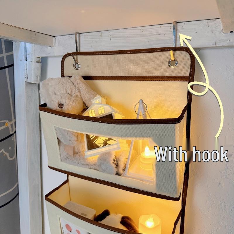 Bedside Hanging Storage Bag for Dorms and Lower Bunks - No-Drill Attachment