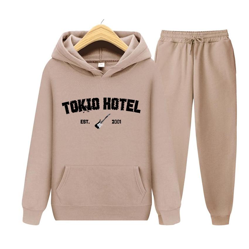 

Женская толстовка с длинными рукавами, комплект Tokio Hotel Rock Rapper Kaulitz, повседневный пуловер с принтом большого размера, одежда унисекс 3XL