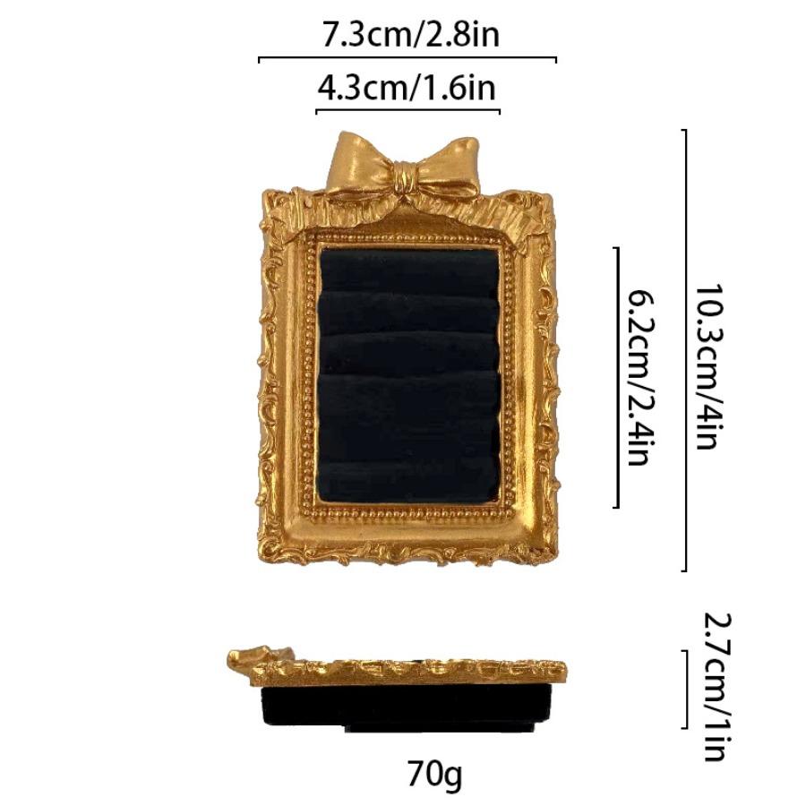 Victorian Style Photo Prop Antique Golden Ring Holder Earring Display Stand Jewelry Photography Display Vintage Background