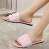 Fashion Ladies Shoes 2025 Hot Sale Basic Open Toe Women's Slippers Summer Daily New Plus Size Concise Light Comfortable Flat Slippers
