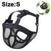 S Blackshort Snout Dog Muzzle Bulldog Muzzle, Stop Dog For Biting Barking Chewing, Adjustableshort Mouth Dog Anti-bite Anti-eating Mask Pet Supplies
