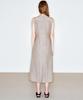 Ssikeoseun Fitted Round Neck Sleeveless Dress_Beige