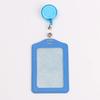 Women Man Bank Credit ID Card Holders Bus Identity Badge Protector Cover Bus Card Covers with Retractable Reel Office Supply
