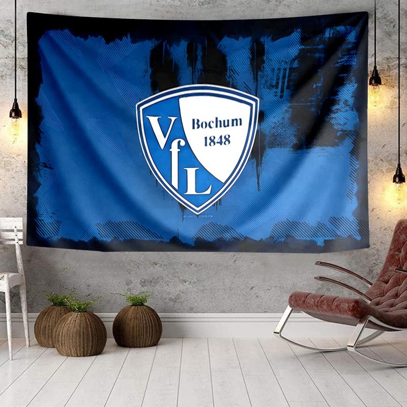 Bochum Crest Tapestry, Unique Design Tapestry, Wall Decor for Bedroom,Livingroom, Playroom,Heartwarming Fan Holiday Gifts