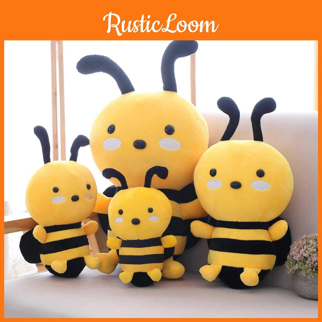 Stuffed Bee Plush Toy Insect Stuffed Doll Childrens Birthday Gift Cozy Cushion