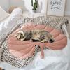 Modern Leaf Pet Pad Aesthetic Dog Cat Sleeping Mat Soft Thick Washable Comfortable Crate Mat for Stylish Home Decor Floor Bed