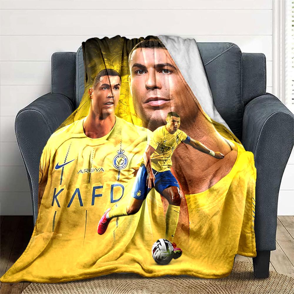 1pc Number 7 Soccer Blanket, Gift, for Men and Women, Soft Blanket, Good for Sofa Bed Couch Travel, Lightweight Flannel Blanket