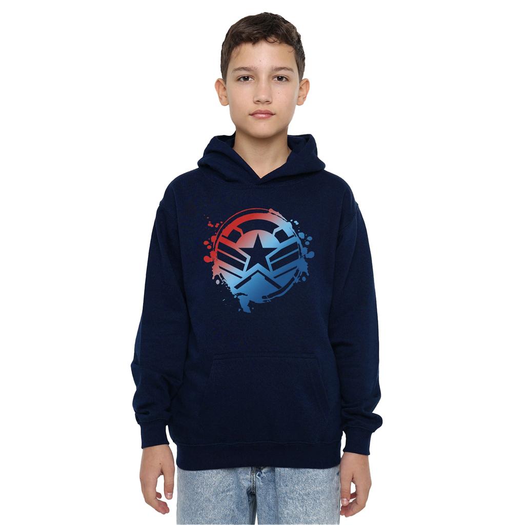 Captain America Childrens/Kids Gradient Shield Pull Over Hoodie