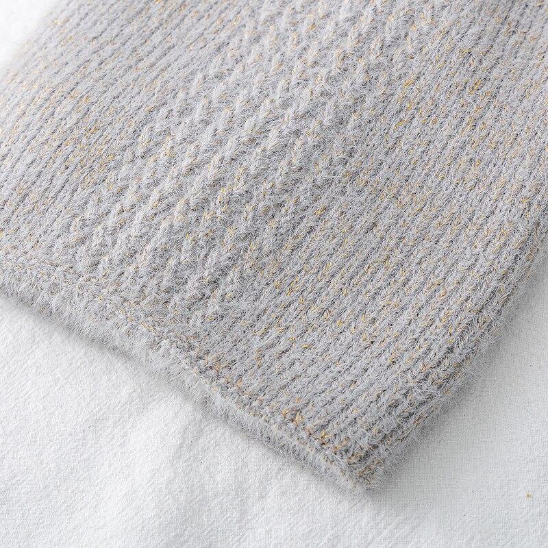 Neue Frauen Nette Katze Ohr Winter Hut Doppel-schicht Kaninchen Pelz Hut Stilvolle Weiche Beanie Hut Für Frauen Warme grils Gestrickte Hut